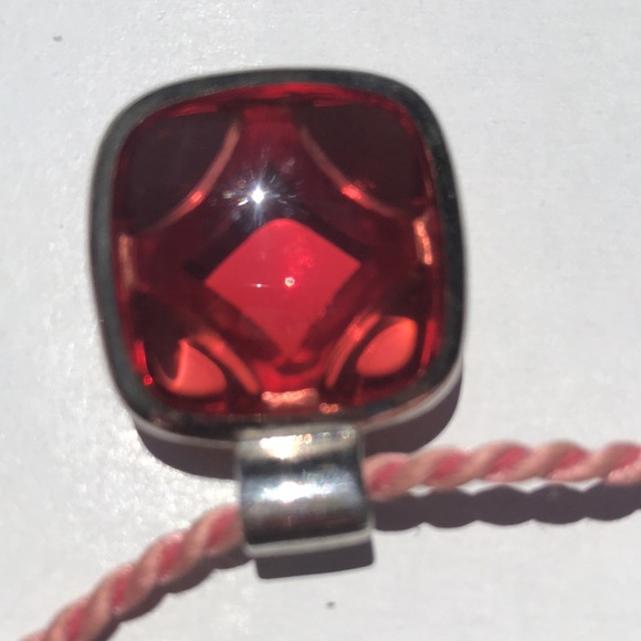 Angelique De Paris Pink Glass/Silver/White Topaz - Picture 4 of 10